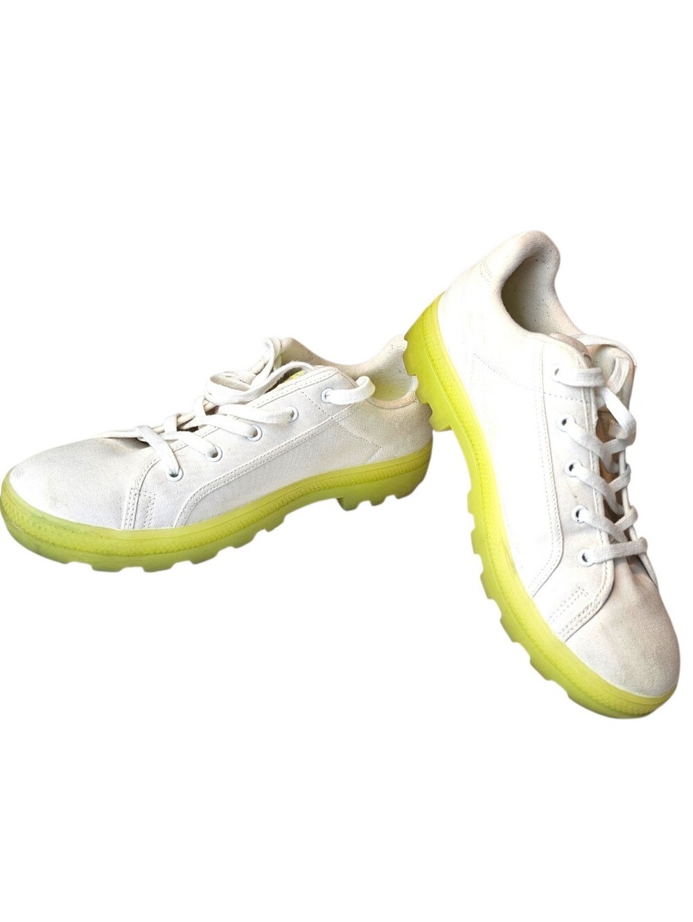 Skechers Roadies Yellow White Sneakers 90s Throwback